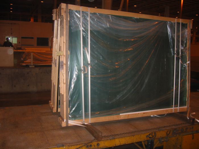 Construction Glass on Flat Rack Cargo Restraint Systems Pty Ltd