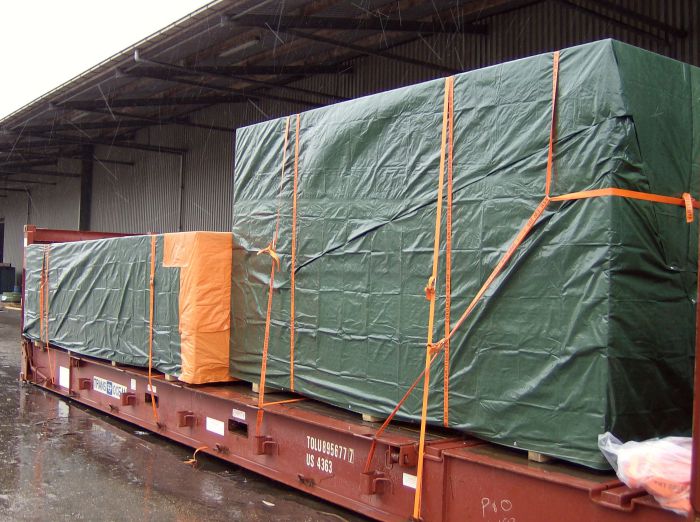 Export Packing on Flat Rack Cordlash Applicaton Cargo Restraint Systems Pty Ltd