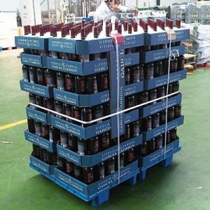 Wine strapped with Cordstrap - Cargo Restraint Systems Pty Ltd