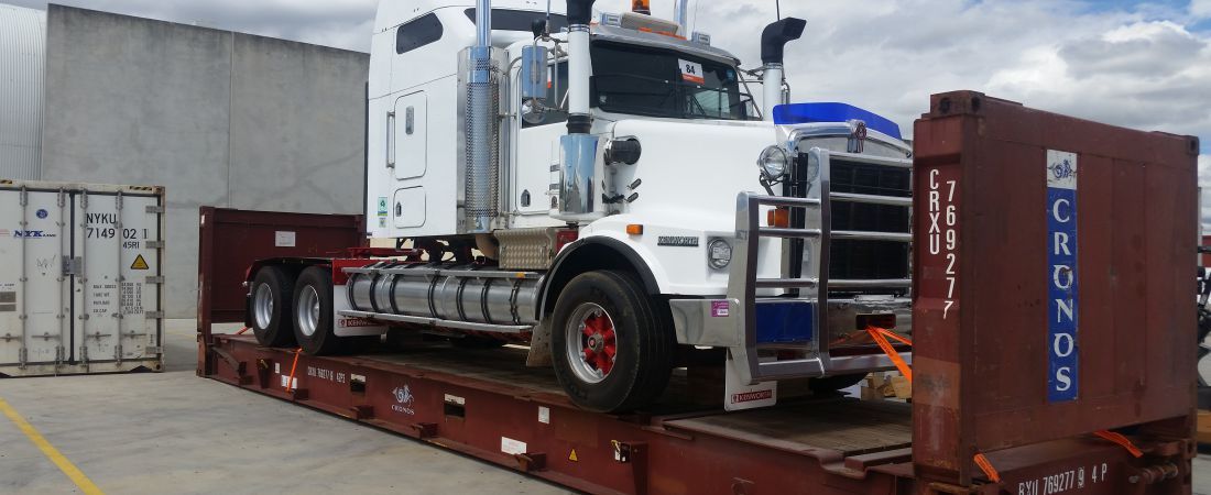 Cordlash Dynamic Lashing secures truck on flat rack