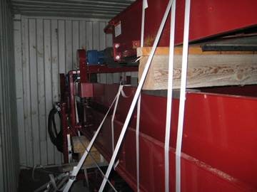 How to secure heavy machinery in shipping containers