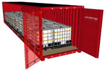 Loading Plan IBC's in 40ft Container with Cordstrap CornerLash