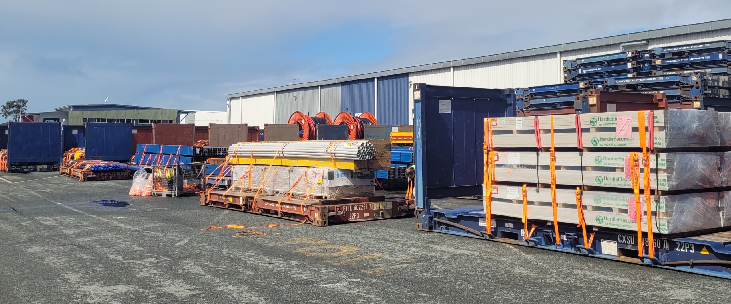 Cargo Restraint Systems' Cargo Lashing used for securing Project Cargo by Freight Forwarder